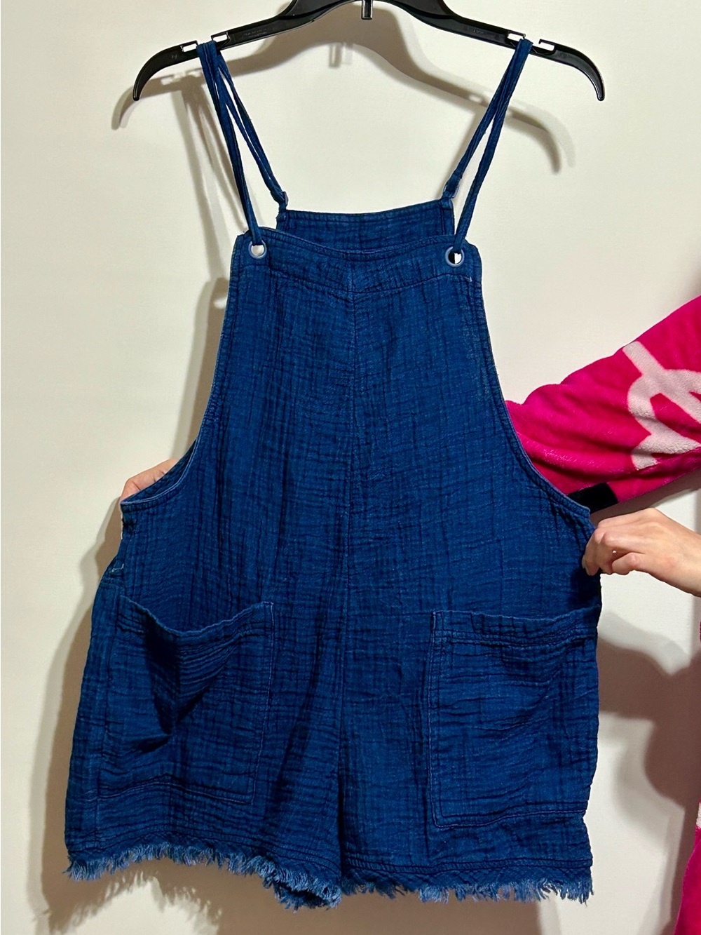 aerie Dark Blue  Gauze fabric ROMPER